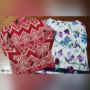 BUNDLE ,Ann Tailor Blouse, High Neck Pull Over Sweater.